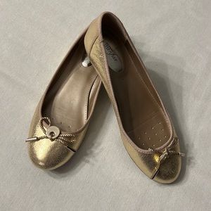 Women's Gold Step 'n Flex Aleaa Ballet Flats, Size 7.5m